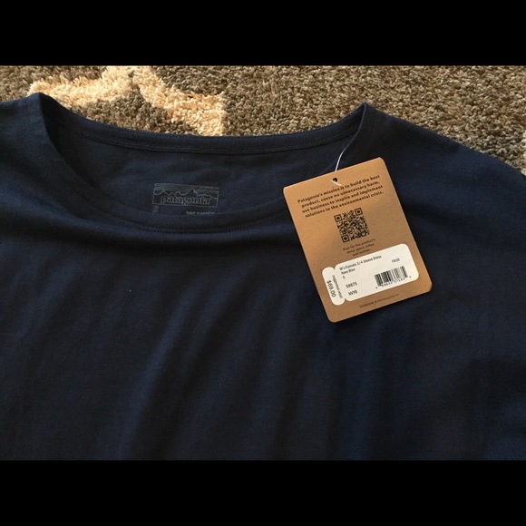 NWT Patagonia kamala 3/4 length dress- navy blue - Picture 2 of 3